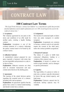 Contract Law Terms s