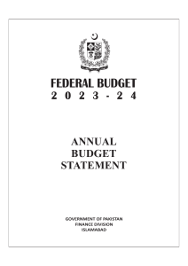 Annual Budget Statement 2023 24