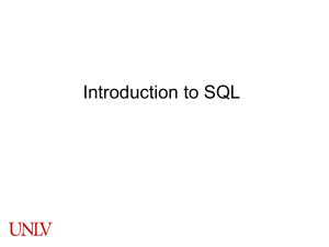 Intro to SQL