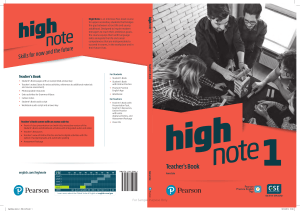 high note 1 teachers book