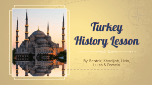 Turkey Historical Lesson