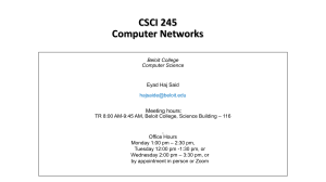 Computer Networks:Chapters one and two - Slides