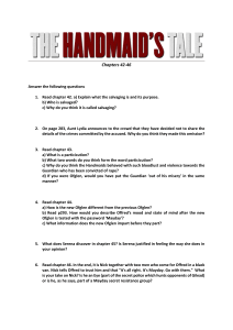 11. The Handmaid s Tale - Chapters 42-46 questions Student Copy (1)