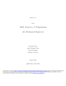 MIT2 086S13 Textbook Math Numerics & Programming (for Mechanical Engineers)