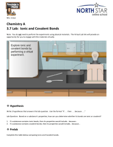 3.7 Lab- Ionic and Covalent Bonds (1)