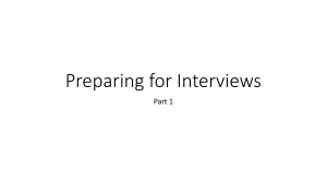 Preparing For Interview-Draft 1