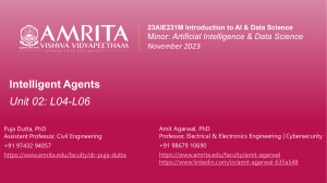 L04-06 Intelligent Agents 23AIE231M Intro to AI&DS 20231004[1]