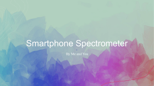 Science STEM project- Smartphone Spectrometer