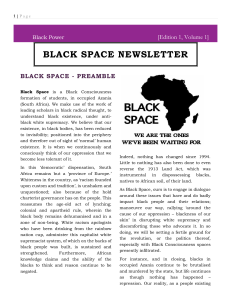 Black Space Newsletter
