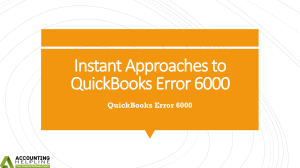 A complete guide to fix QuickBooks Error 6000