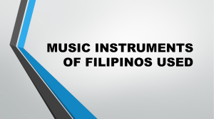 14 MARIAMUSIC INSTRUMENTS OF FILIPINOS USED