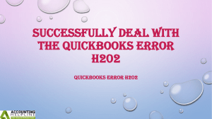 Best ever ways to fix QuickBooks Error H202
