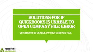 Best ever ways to fix QuickBooks is Unable to Open Company File glitch