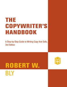 The copywriter's handbook  a step-by-step guide to writing copy that sells (3rd edition)   ( PDFDrive )