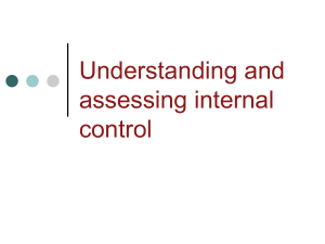 AUDITING UNDERSTANDING and ASSESSING INT