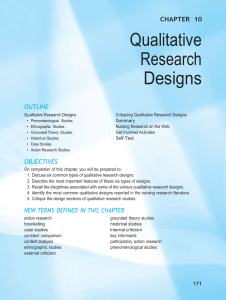 2. qualitative research design