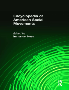 Encyclopedia of American Social Movements (Four Volume Set)