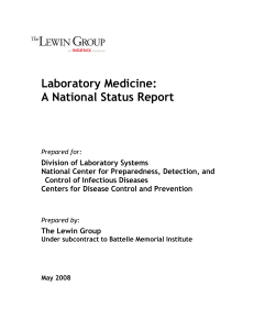MEDICINA DE LABORATORIO REPORTE CDC 2008