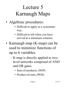 lecture 5 karnaugh maps