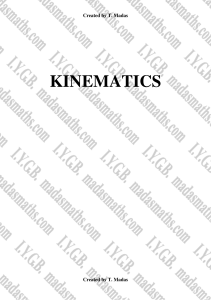 kinematics exam questions 