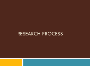 Research process final
