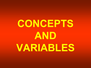 concept &variables