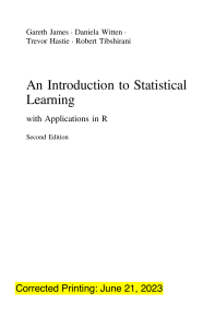 An Introduction to Statistical Learning - 2o Edition (Gareth James, Et al.)