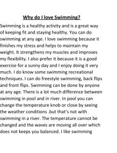 Why do I love swimming?