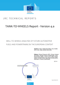 WELL-TO-WHEELS ANALYSIS OF FUTURE AUTOMOTIVE FUELS AND POWERTRAINS IN THE EUROPEAN CONTEXT