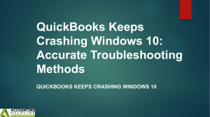 Complete guide about QuickBooks Keeps Crashing Windows 10