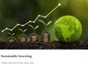 Secular Trend - Sustainable Investing 