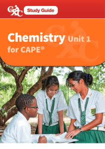 CXC Study Guide - Chemistry Unit 1 for CAPE