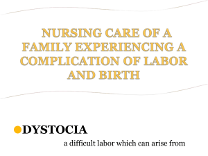 3 Nursing Care of the Client during Labor and Delivery