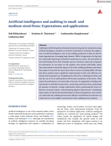 AI Magazine - 2022 - Rikhardsson - Artificial intelligence and auditing in small‐ and medium‐sized firms  Expectations and