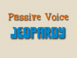 game passive voice