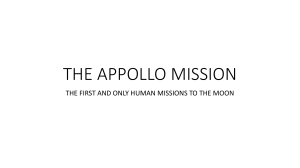 THE APPOLLO MISSION