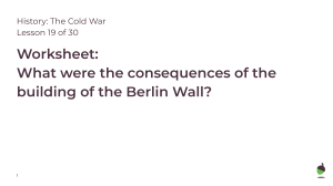 Berlin Wall Notes