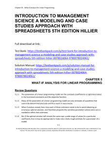 665100122-Introduction-to-Management-Science-a-Modeling-and-Case-Studies-Approach-With-Spreadsheets-5th-Edition-Hillier-Solutions-Manual-Download