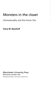 Monsters in the closet - homosexuality and the horror film inside popular film