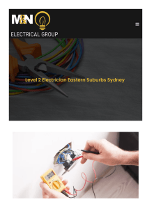 Level 2 Electrician Eastern Suburbs Sydney