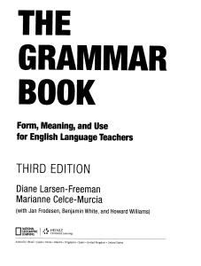 The Grammar Book-Form Meaning amp Use For English Language Teachers 3rd Ed