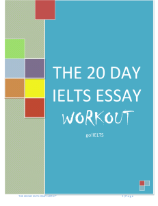 The 20 day IELTS essay challenge. (@PDF IELTS)