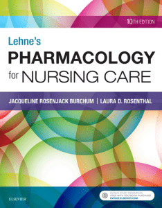 Lehne’s Pharmacology for Nursing Care 10th Ed- Jacqueline Rosenjack Burchum, Laura D. Rosenthal