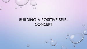 Building A positive self-concept