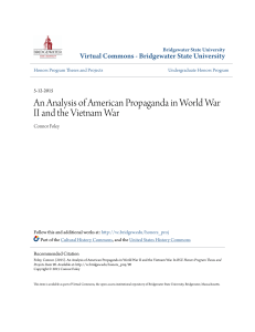 An Analysis of American Propaganda in World War II and the Vietna