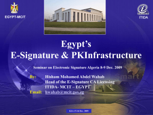 12 Egypt PKI experience