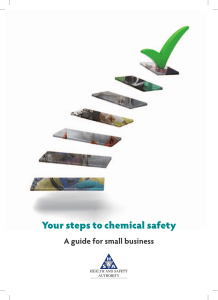 Your Steps to Chemical Safety