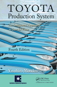 Toyota Production System An Integrated Approach to Just-In-Time