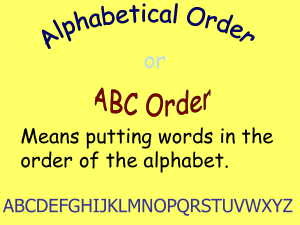 Alphabetical  Sorting1