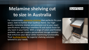 Melamine shelving Cut To Size in Australia
